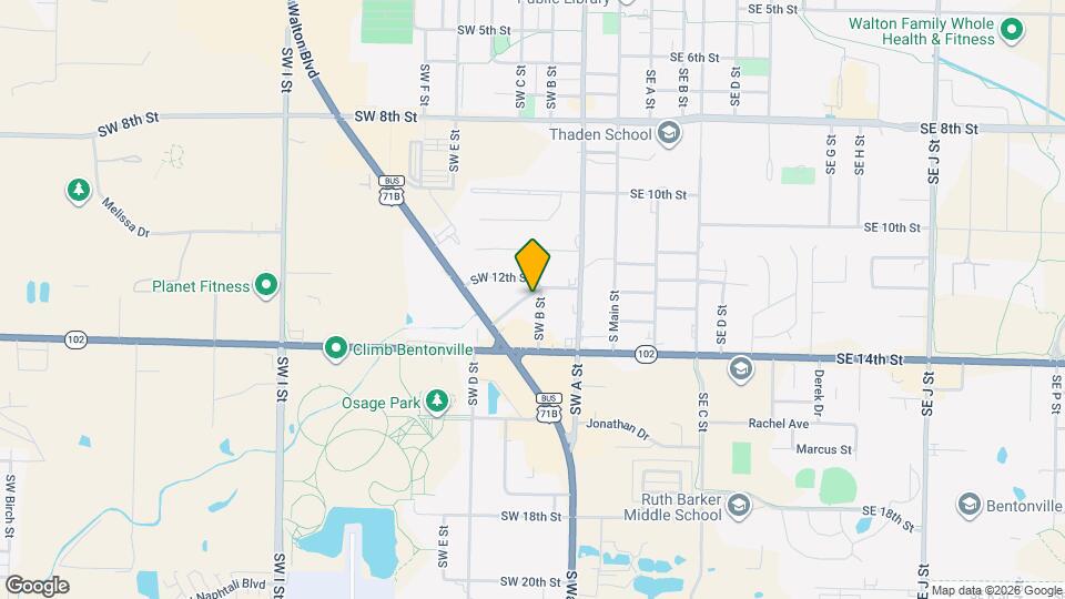 1202 SW B St Map and Location Details