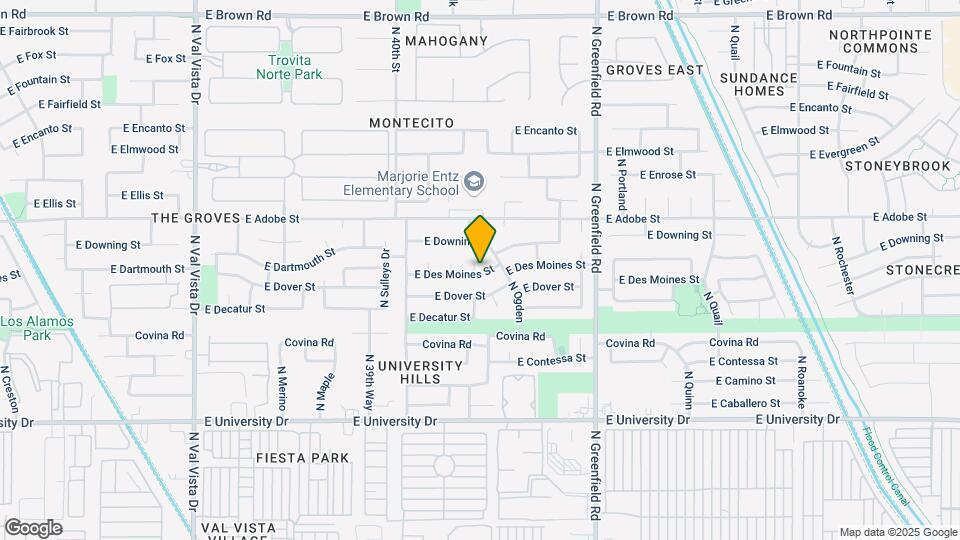 4148 E Des Moines St Map and Location Details