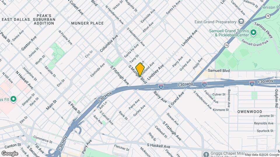 4942 Garland Ave Map and Location Details