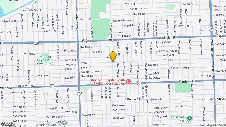 5290 SW 4th St Map and Location Details