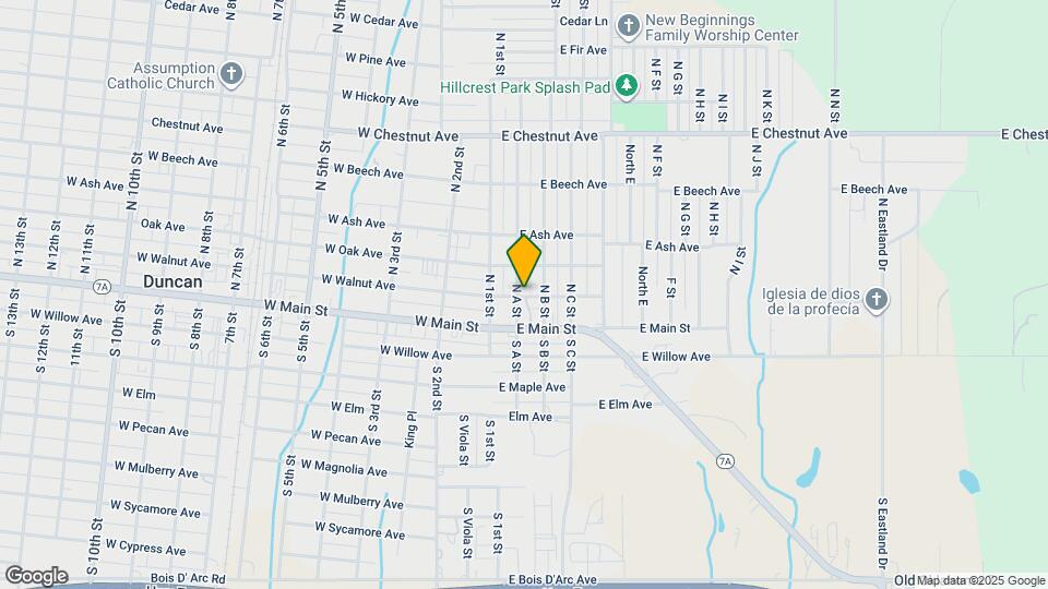 201 E Walnut Ave Map and Location Details