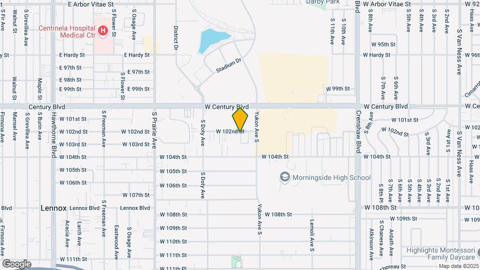 3640 W 102nd St Map and Location Details
