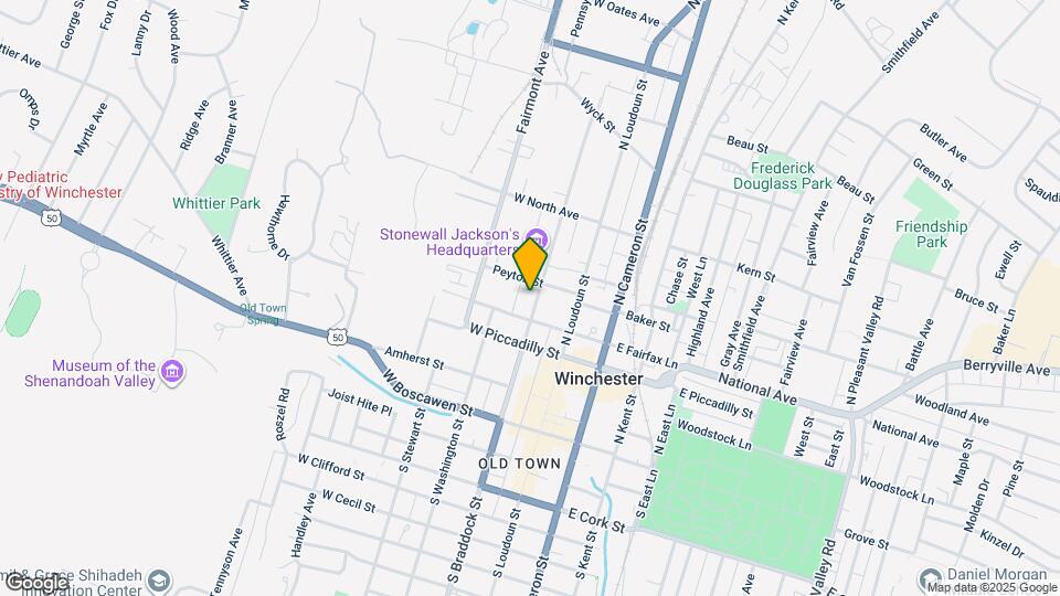 321 N Braddock St Map and Location Details