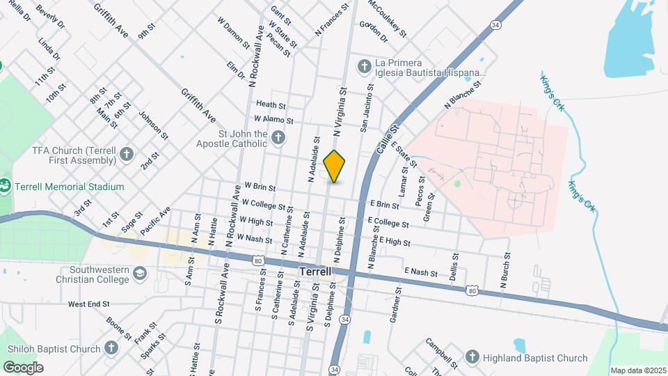 500 N Virginia St Map and Location Details