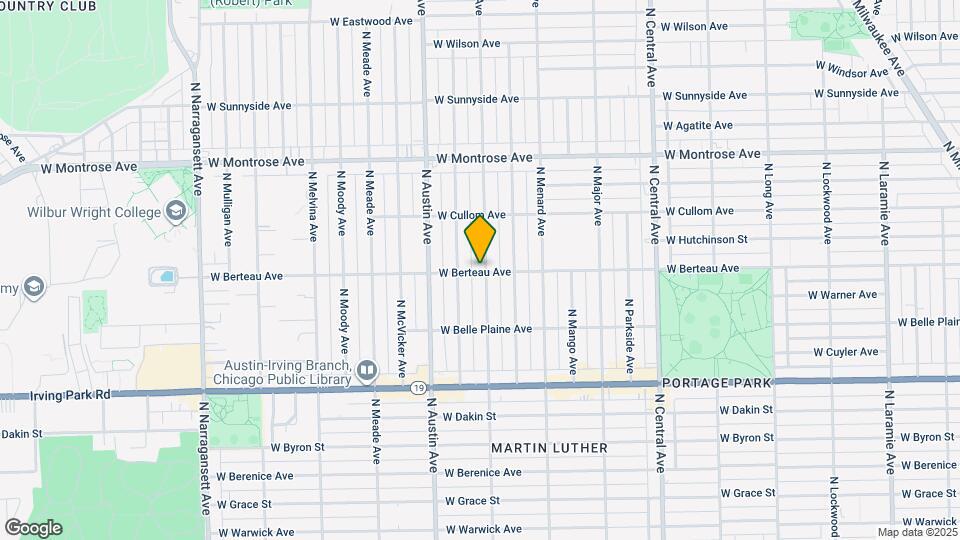 5904 W Berteau Ave Map and Location Details