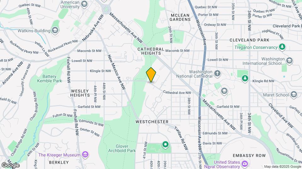 4100 Cathedral Ave NW Map and Location Details