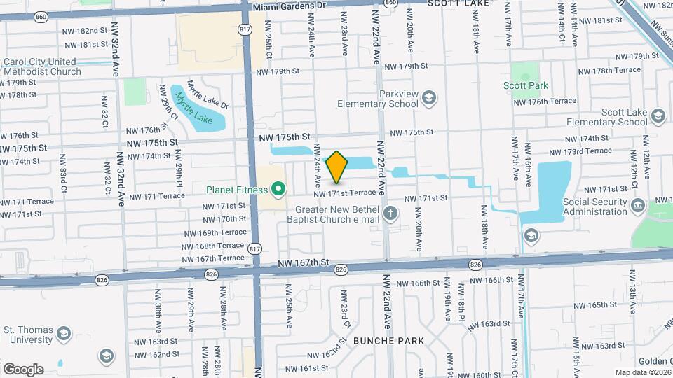 2335 NW 171st Terrace Map and Location Details