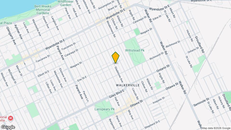 1022-1022 Gladstone Ave Map and Location Details