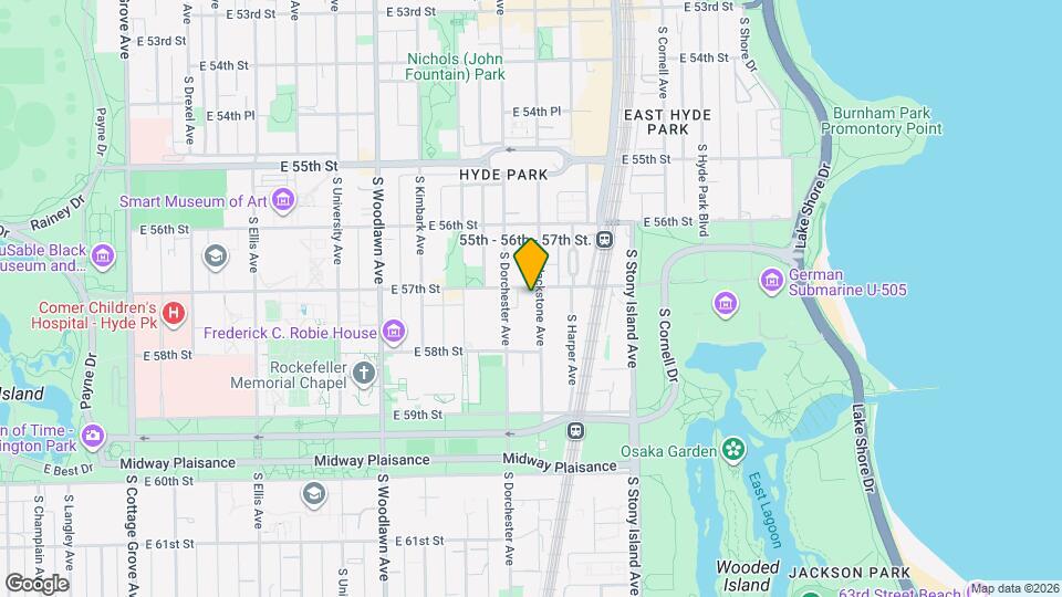 5706-10 S. Blackstone Ave Map and Location Details