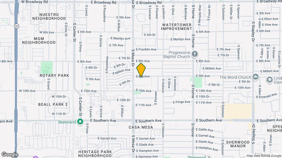 435 E 9th Ave Map and Location Details