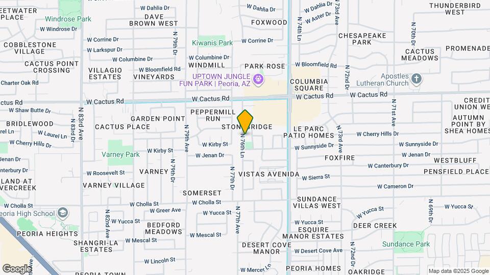 11841 N 76th Ln Mapa y Detalles de la Ubicación