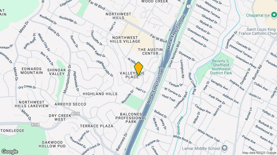 6537 Valleyside Rd Map and Location Details