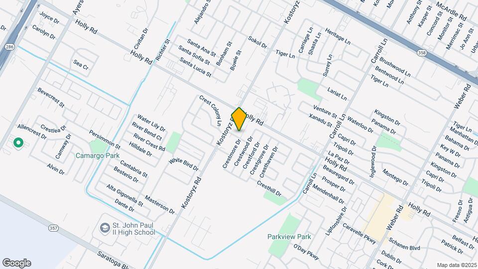 5743 Crestmore Dr Map and Location Details