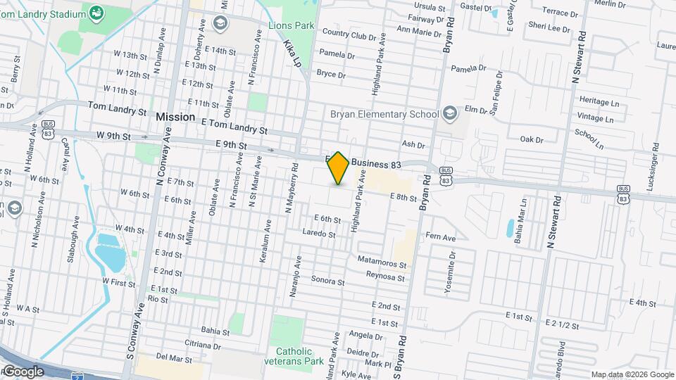 1000 W 8th St, Unit 1 Mapa y Detalles de la Ubicación