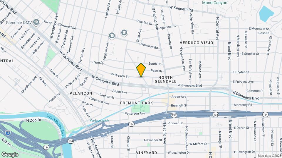 602 W Dryden St Map and Location Details