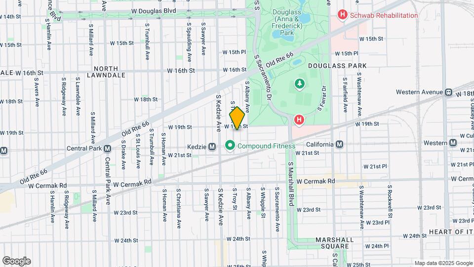 1911 S Troy St Map and Location Details