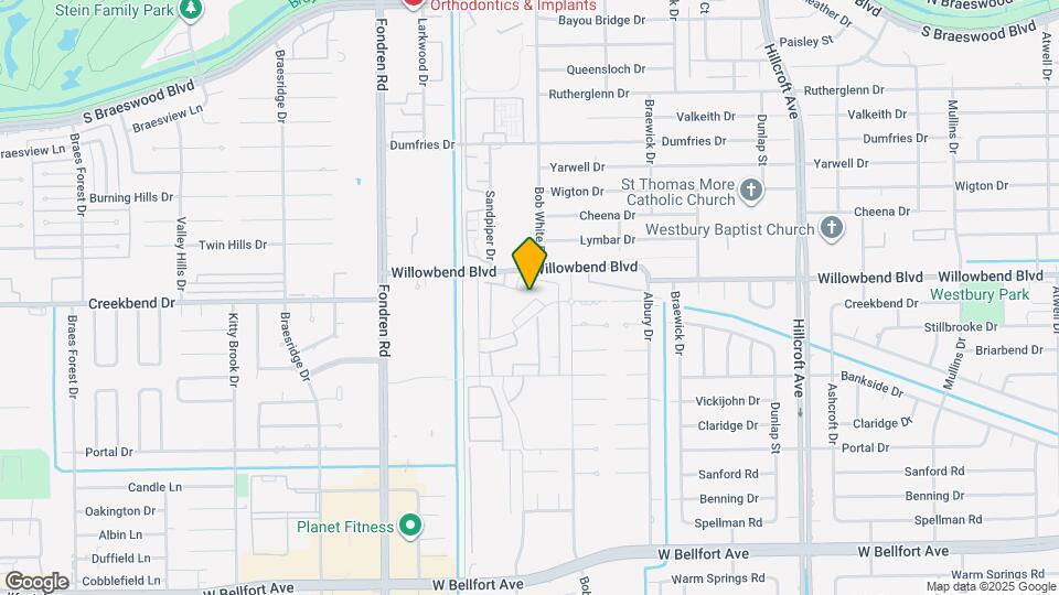 6374 Creekbend Dr Map and Location Details