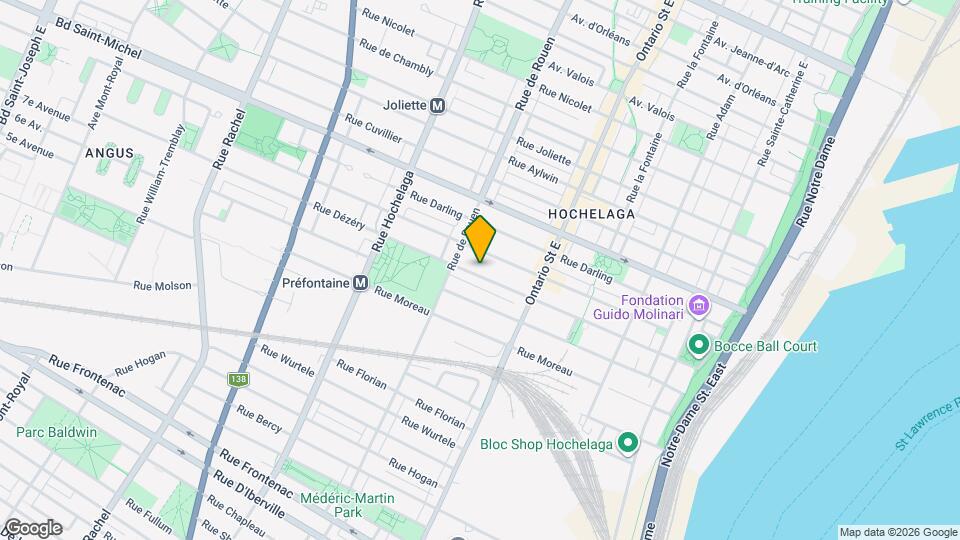 2161 Dézéry Rue Map and Location Details