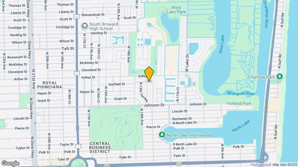 1125 N 13th Ct Map and Location Details