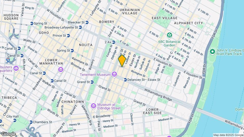 95 Rivington St Map and Location Details