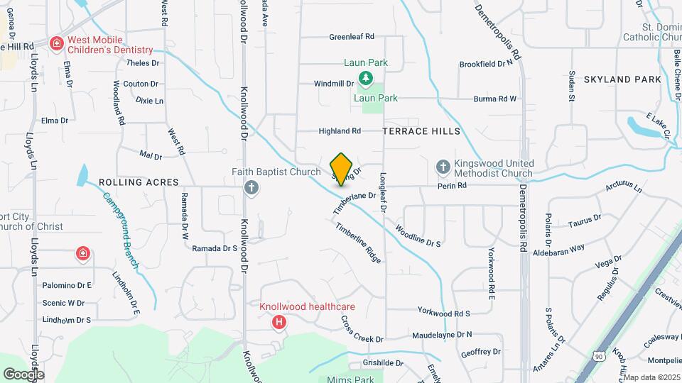 5412 Timberlane Dr Map and Location Details