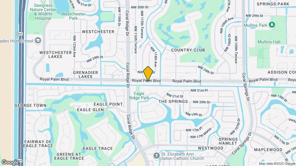 11508 Royal Palm Blvd Map and Location Details