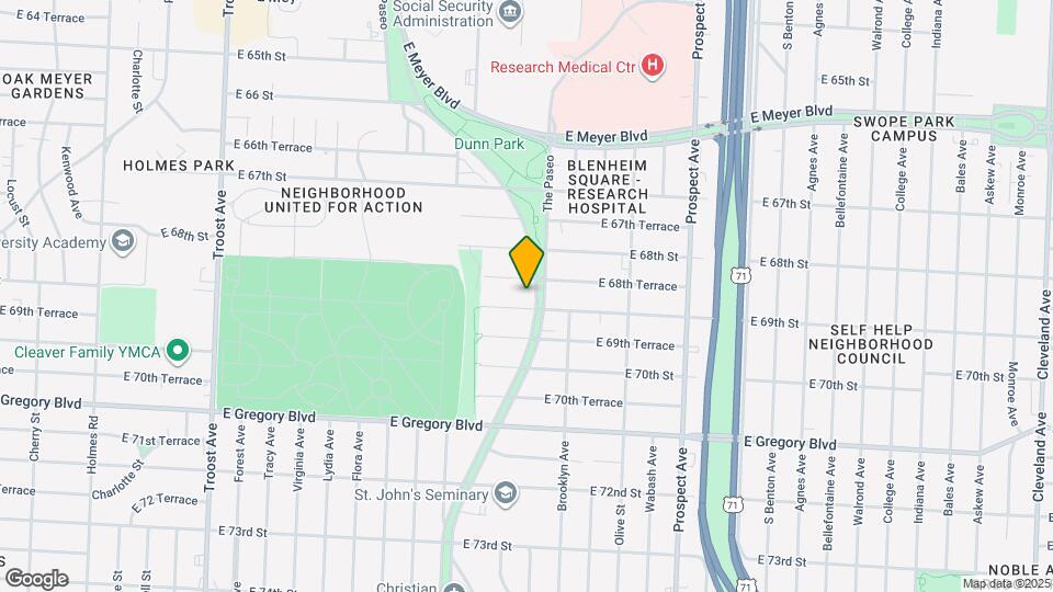 6838 The Paseo Map and Location Details