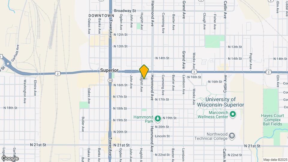 1524 Hughitt Ave Map and Location Details