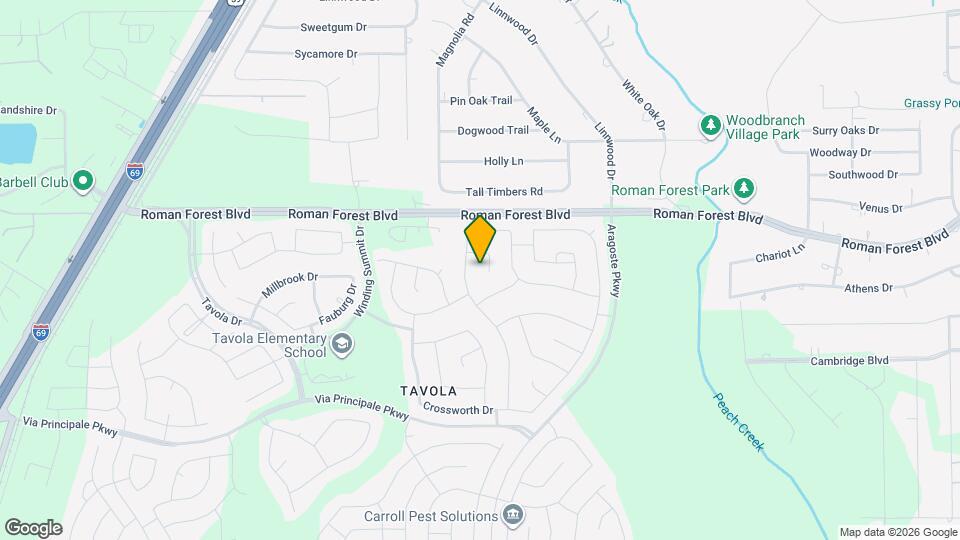 18922 Cedar Moss Ct Map and Location Details