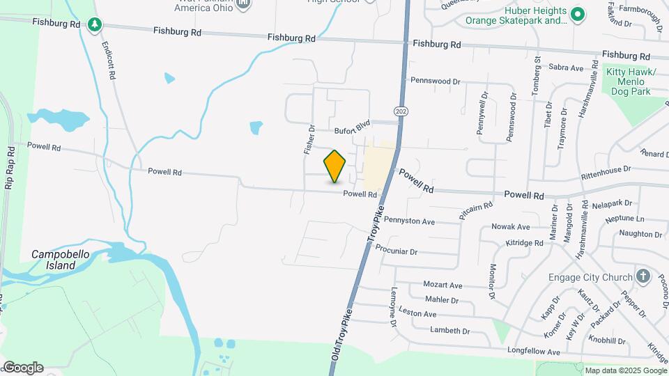 4365 Powell Rd Map and Location Details