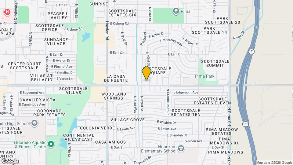 8238 E Thomas Rd Mapa y Detalles de la Ubicación