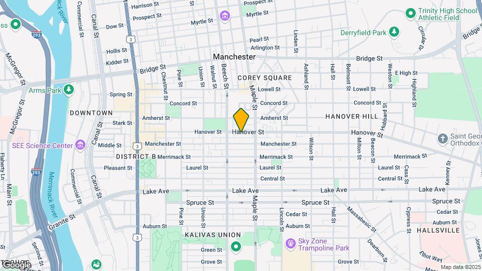 303 Hanover St, Unit 1 Map and Location Details