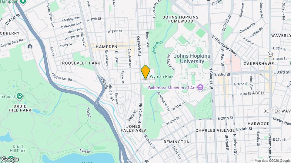 620 W 33rd St Map and Location Details