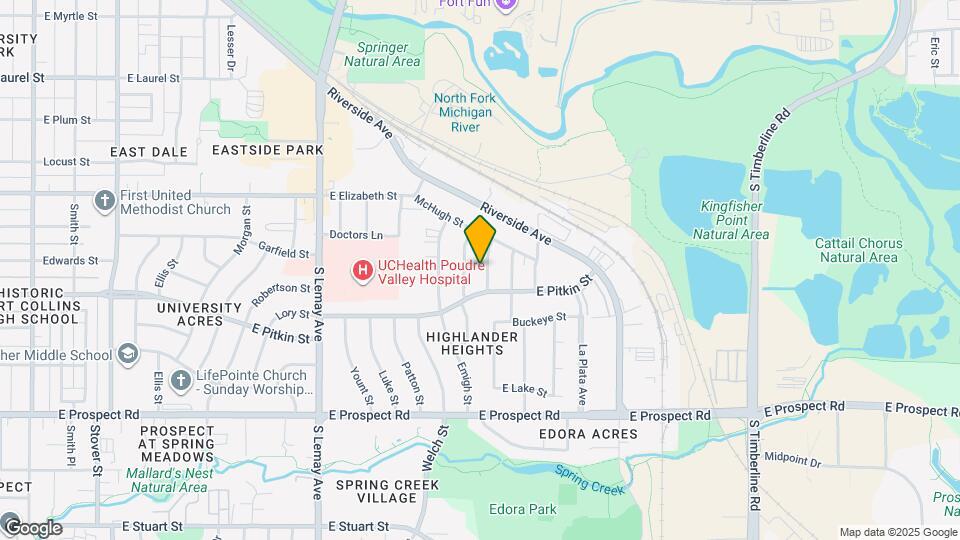 1201 Baker St Map and Location Details