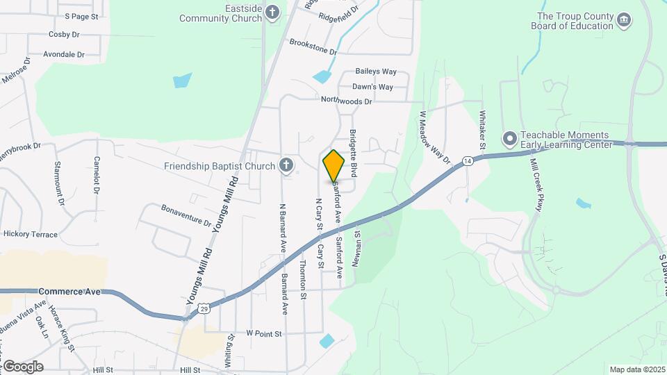 201 N Sanford Ave Map and Location Details