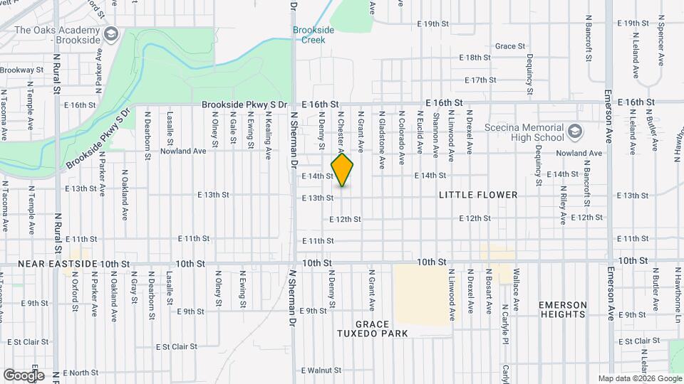 1306 N Chester Ave Map and Location Details