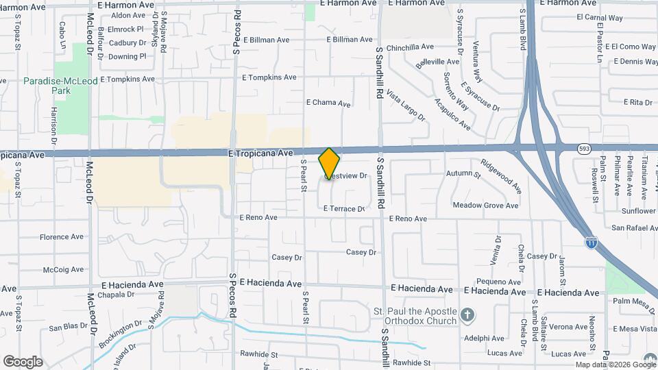 5009 Mesa View Dr Map and Location Details