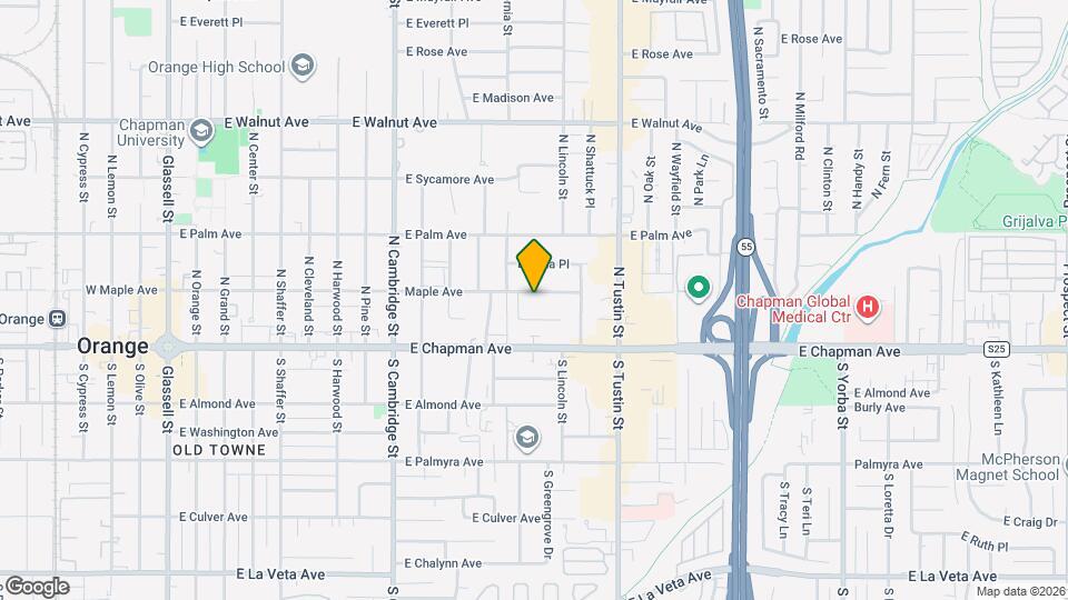 1342 E Maple Ave Map and Location Details