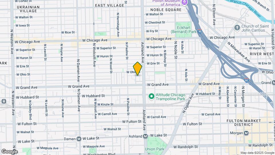 527 N Marshfield Ave Map and Location Details