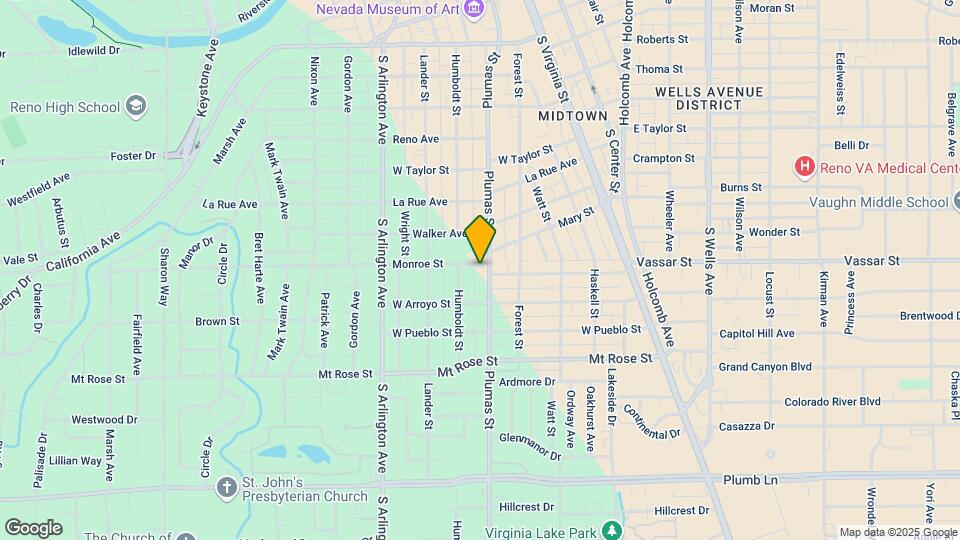 1225 Plumas St Map and Location Details