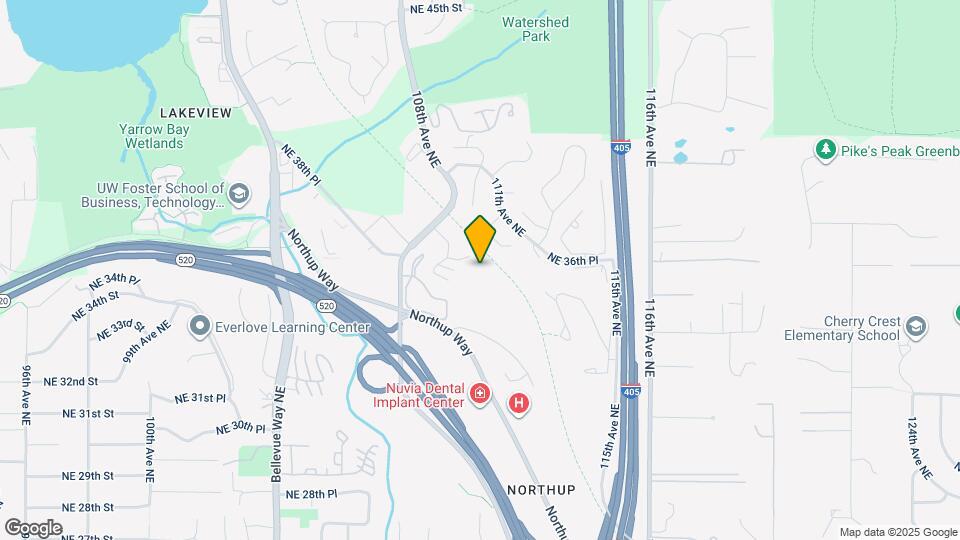 11058 NE 33rd Pl Map and Location Details