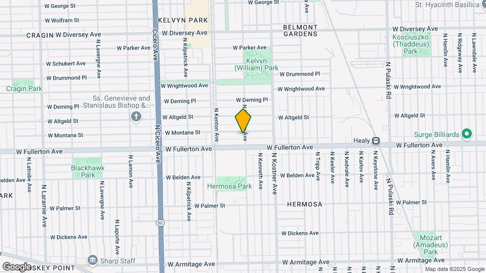 2418 N Kilbourn Ave Mapa y Detalles de la Ubicación