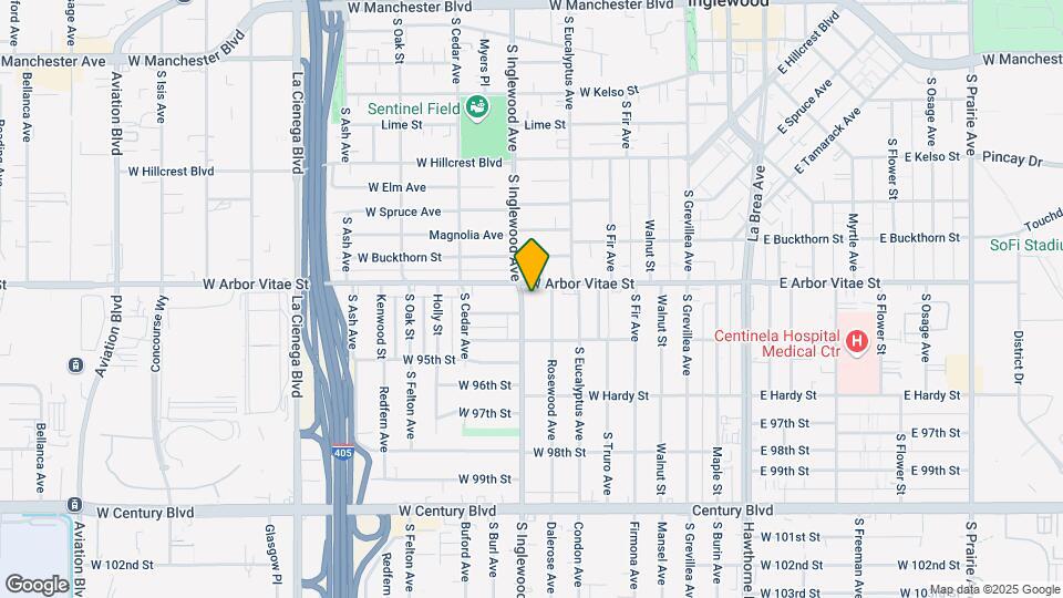 910 S Inglewood Ave Map and Location Details