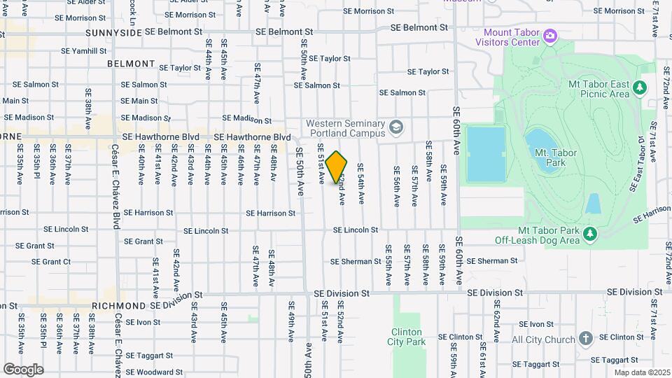 1815 SE 52nd Ave Map and Location Details