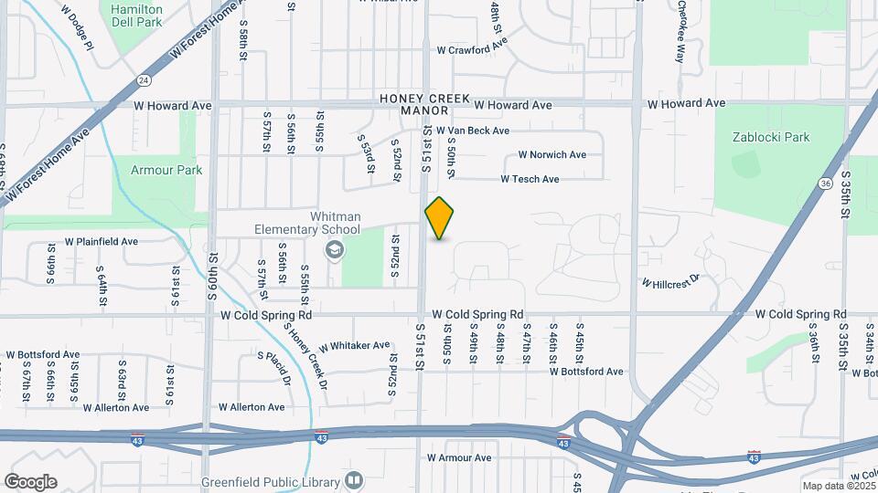 4851 W Maple Leaf Cir Map and Location Details