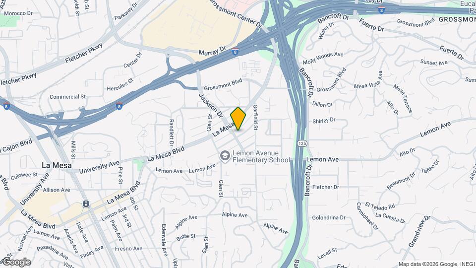 8810 Jefferson Ave Map and Location Details