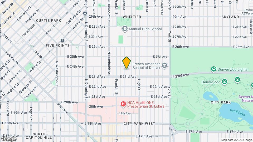 2336 Gilpin St Mapa y Detalles de la Ubicación