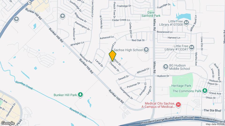 3502 Thunder Dr Map and Location Details