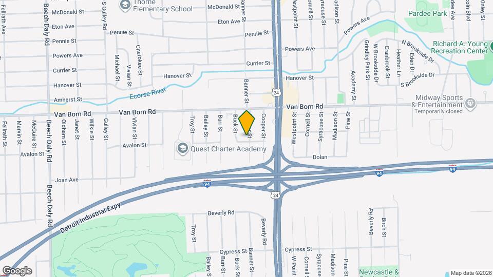 5952 Banner St Map and Location Details