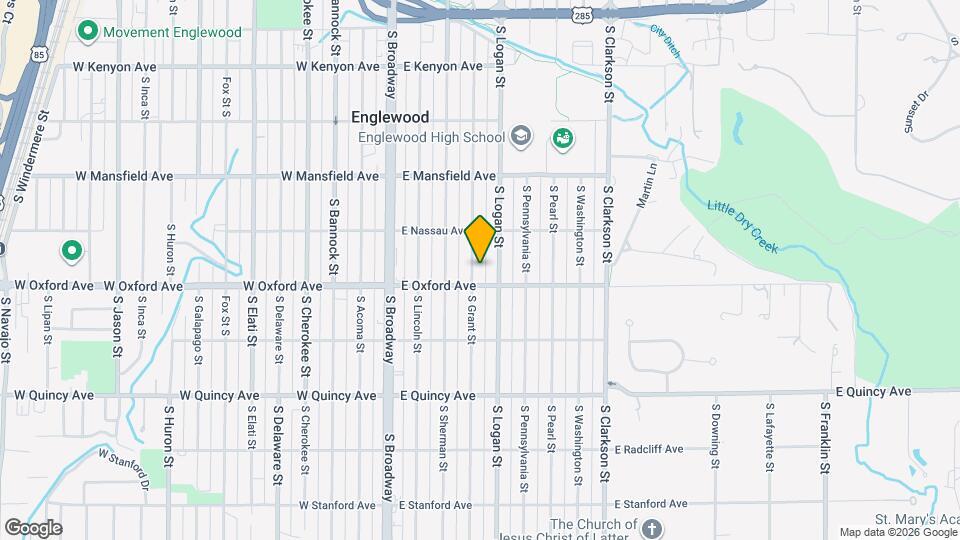 4070 S Grant St Map and Location Details